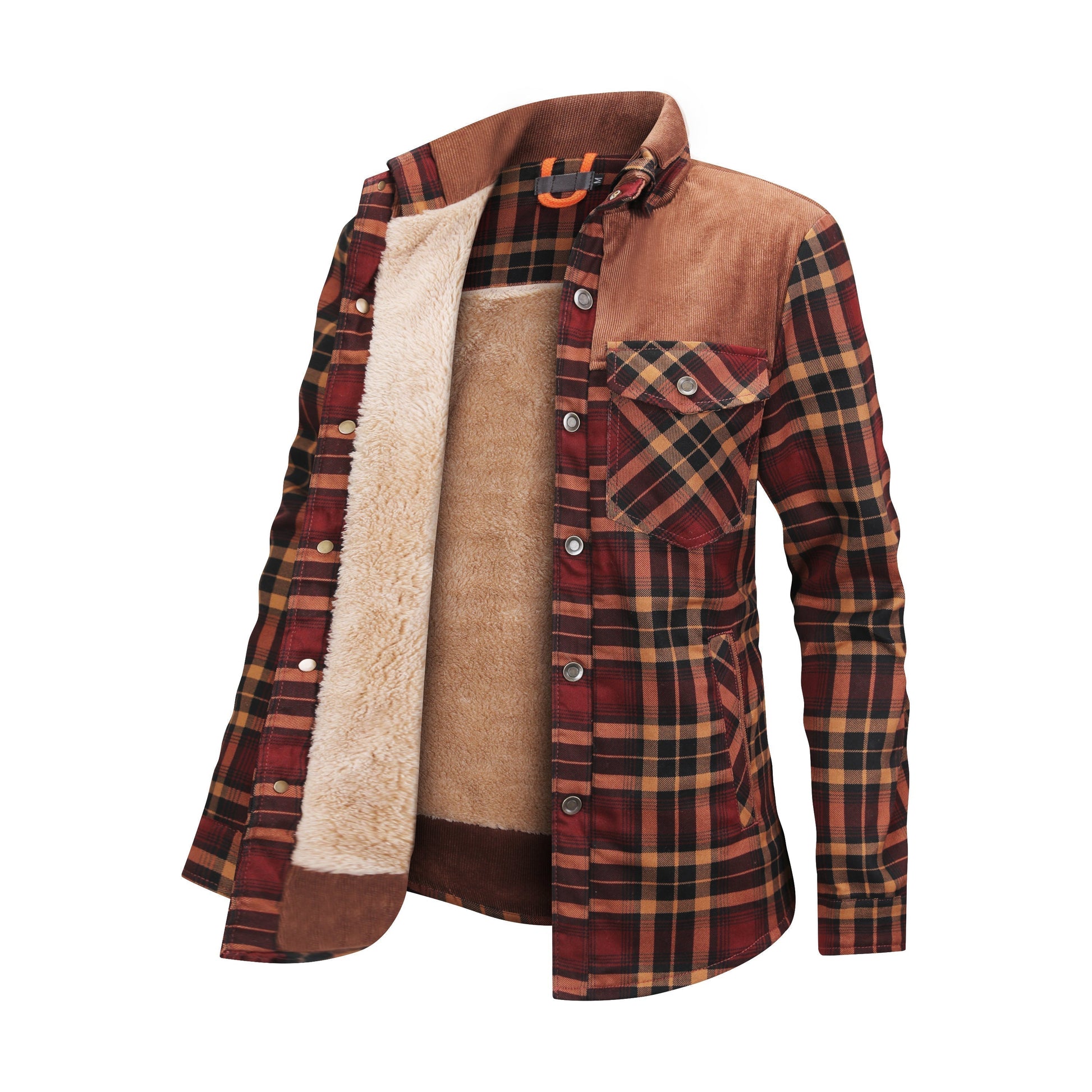 Herren Fleecejacke Kariert Warm - IdealeKleiden