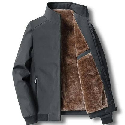 Herren Winterjacke Fleece Isoliert Winddicht - IdealeKleiden