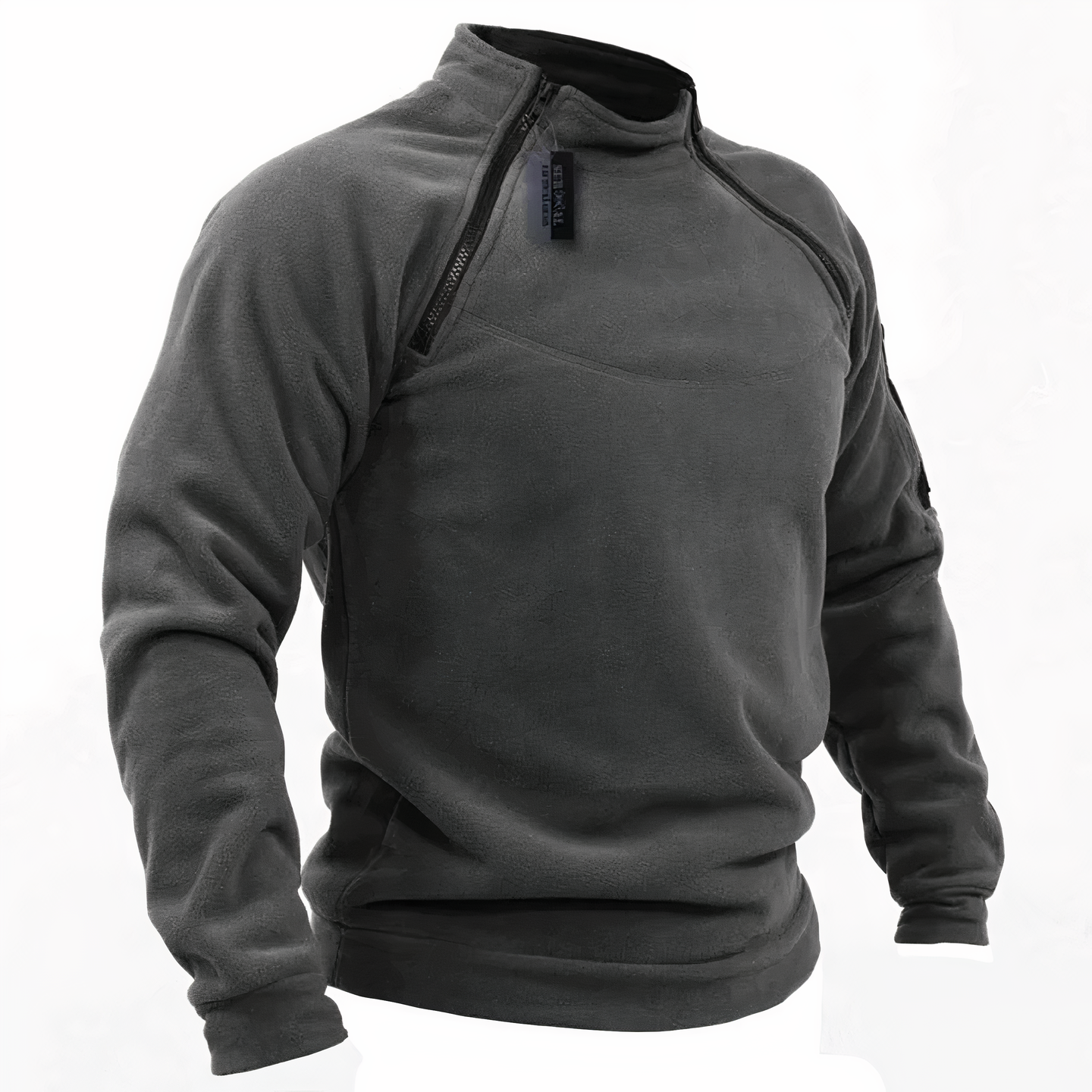 Pull en polaire quart de zip chaud pour homme