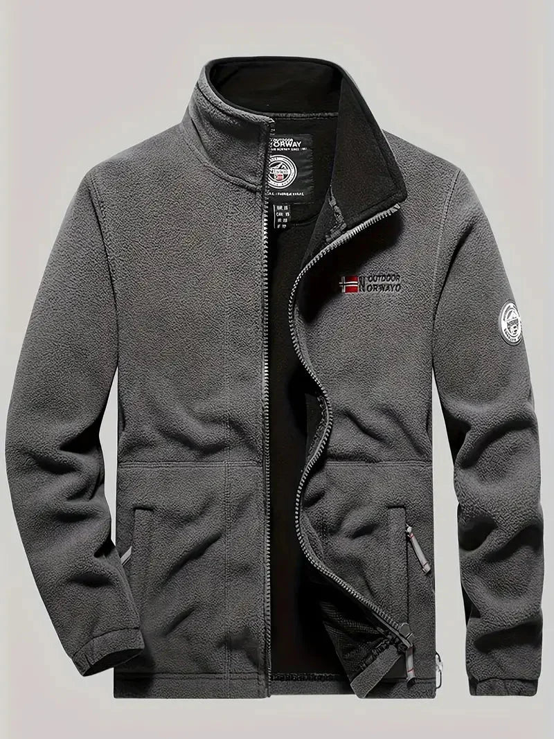 Veste d'hiver homme polaire coupe-vent isolée
