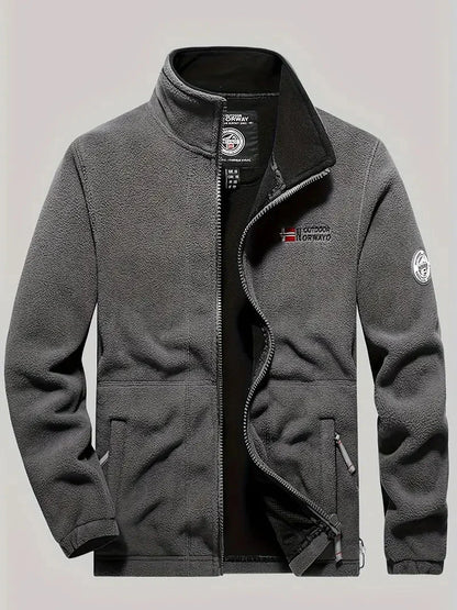 Veste d'hiver homme polaire coupe-vent isolée