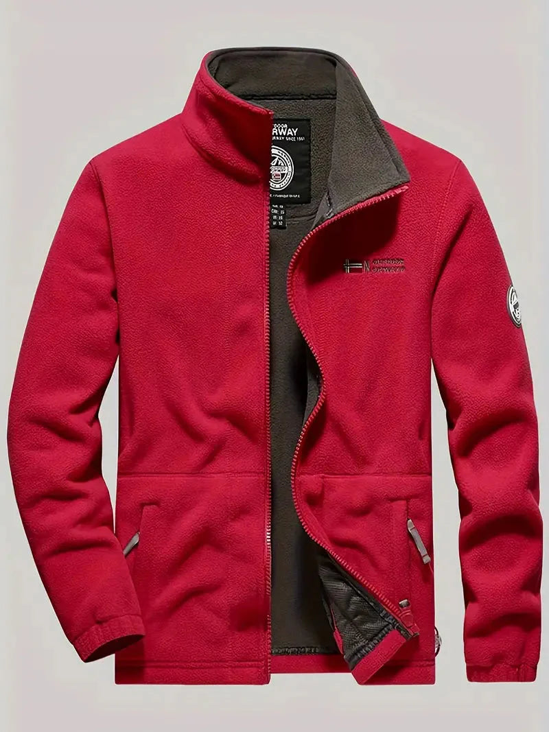 Veste d'hiver homme polaire coupe-vent isolée
