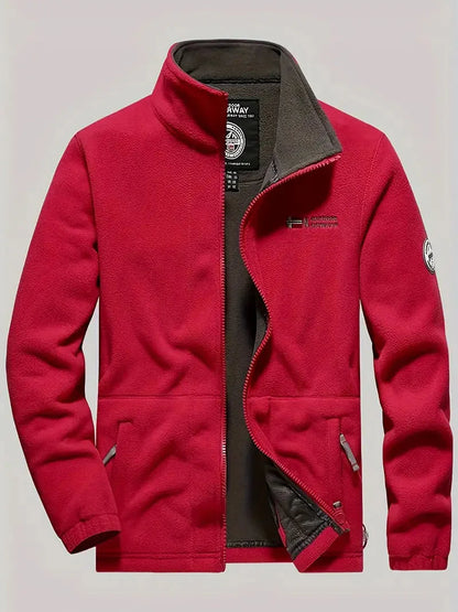 Veste d'hiver homme polaire coupe-vent isolée