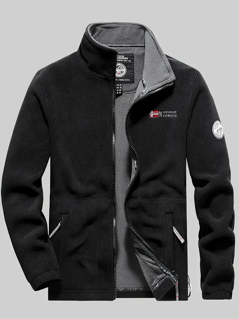 Veste d'hiver homme polaire coupe-vent isolée