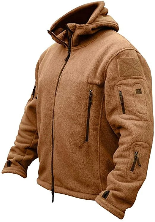 Veste polaire homme hiver chaud fermeture éclair