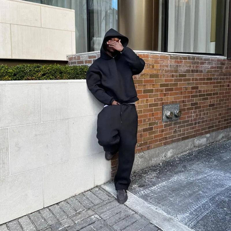 Ensemble pull à capuche homme moderne et simple