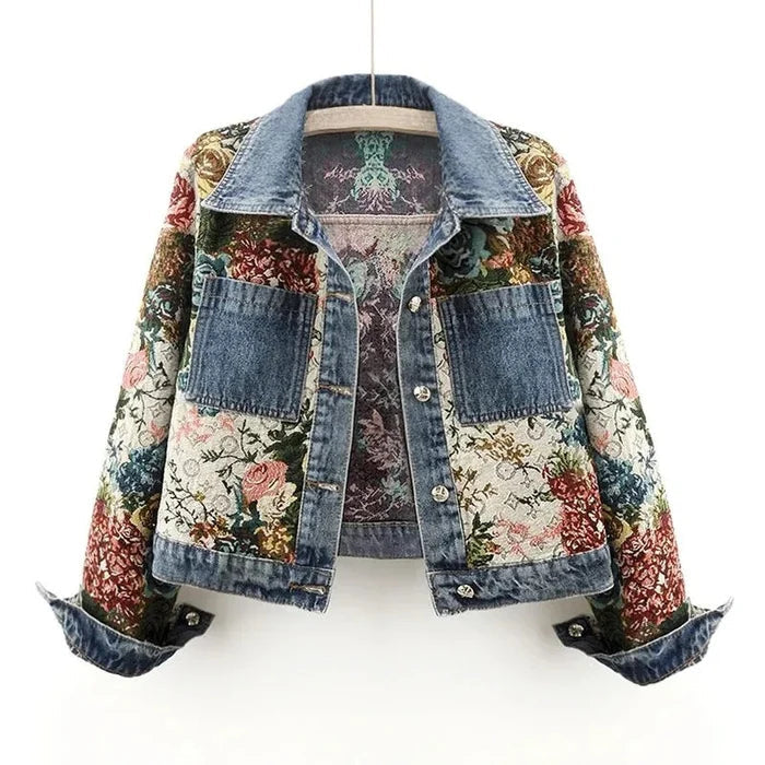 Veste en jean femme éco en coton biologique coupe courte