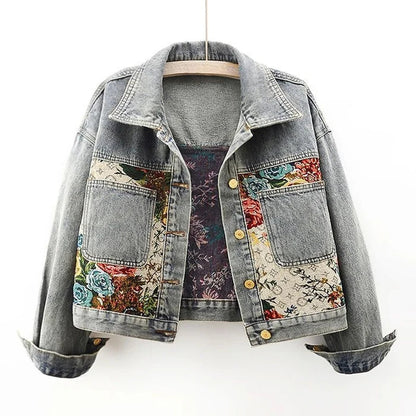 Veste en jean femme éco en coton biologique coupe courte
