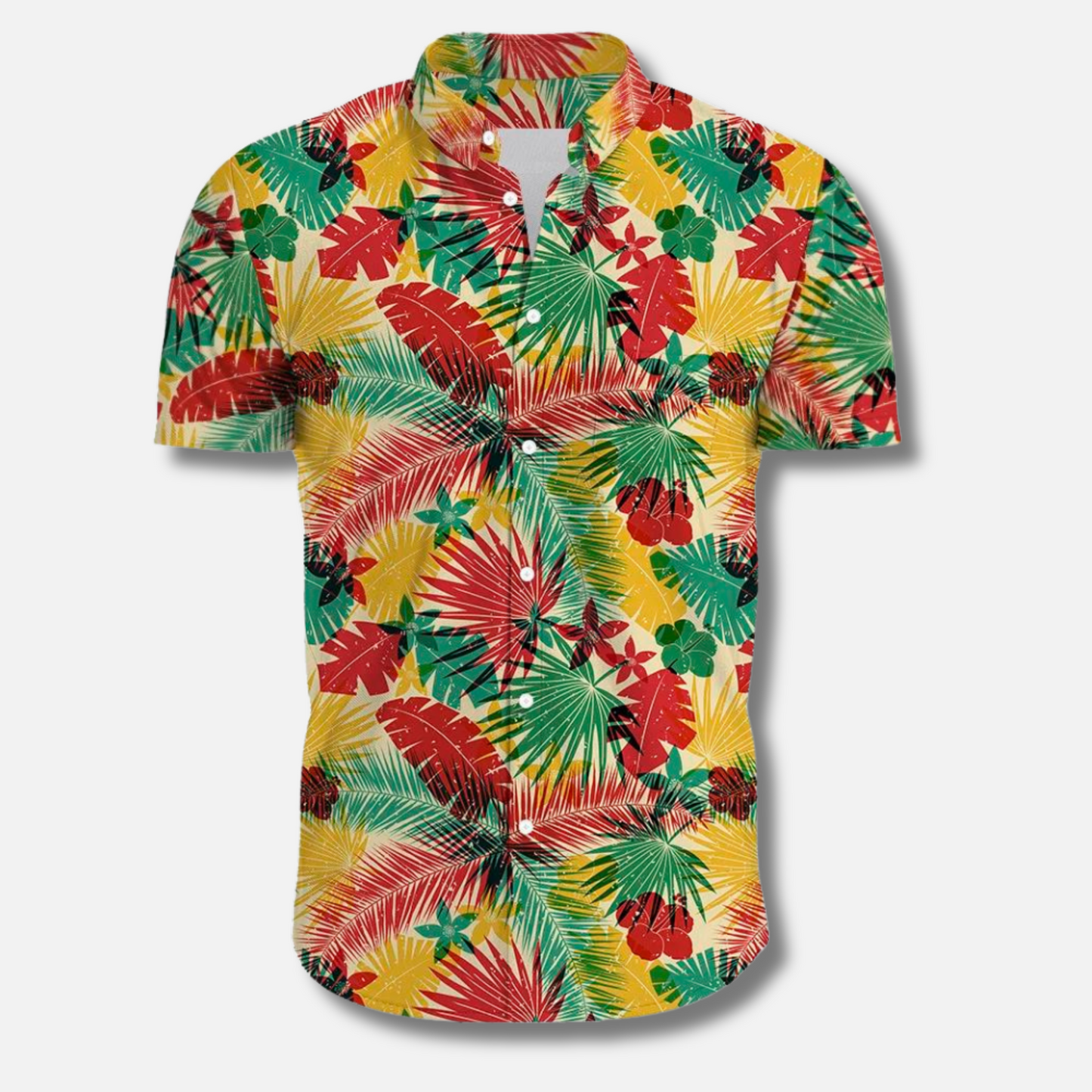 Chemise à fleurs d'été pour hommes style hawaïen
