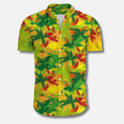 Chemise à fleurs d'été pour hommes style hawaïen