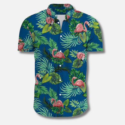 Chemise à fleurs d'été pour hommes style hawaïen