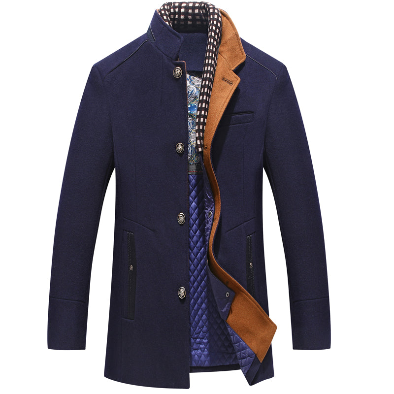 Manteau d'hiver chaud en laine pour femme