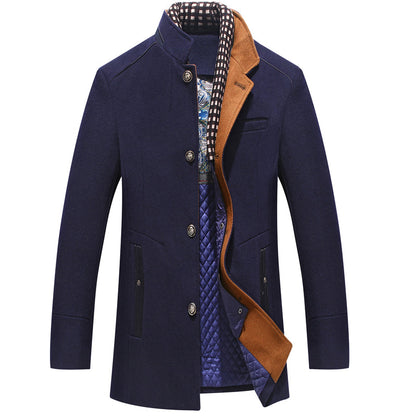 Manteau d'hiver chaud en laine pour femme