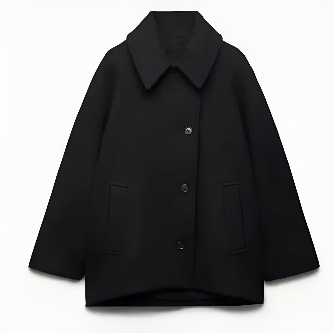 Grand manteau en laine Oversize Double boutonnage