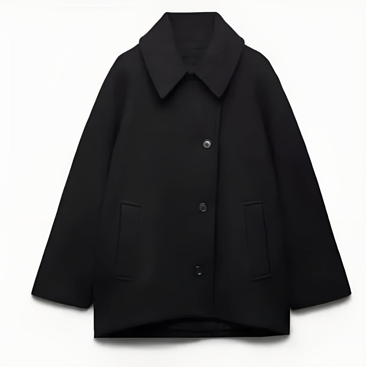 Grand manteau en laine Oversize Double boutonnage