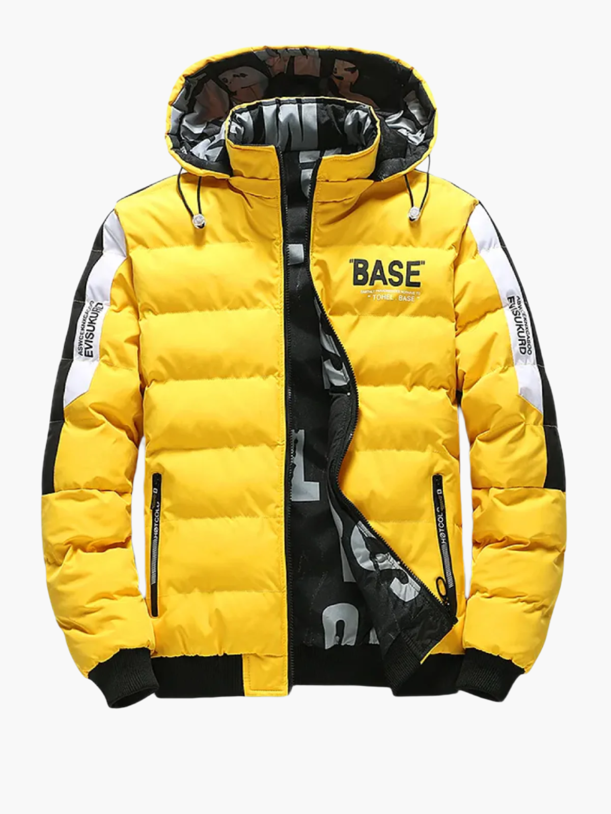 Doudoune matelassée hiver style urbain capuche