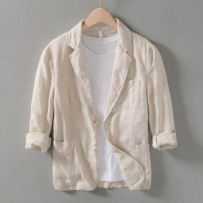Blazer d'été léger en lin confortable