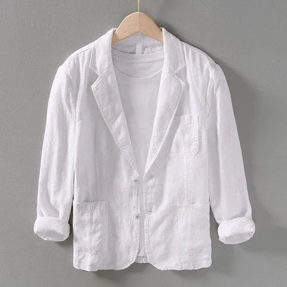Blazer d'été léger en lin confortable