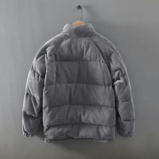 Klassische Cordjacke Warm Gepolstert - IdealeKleiden