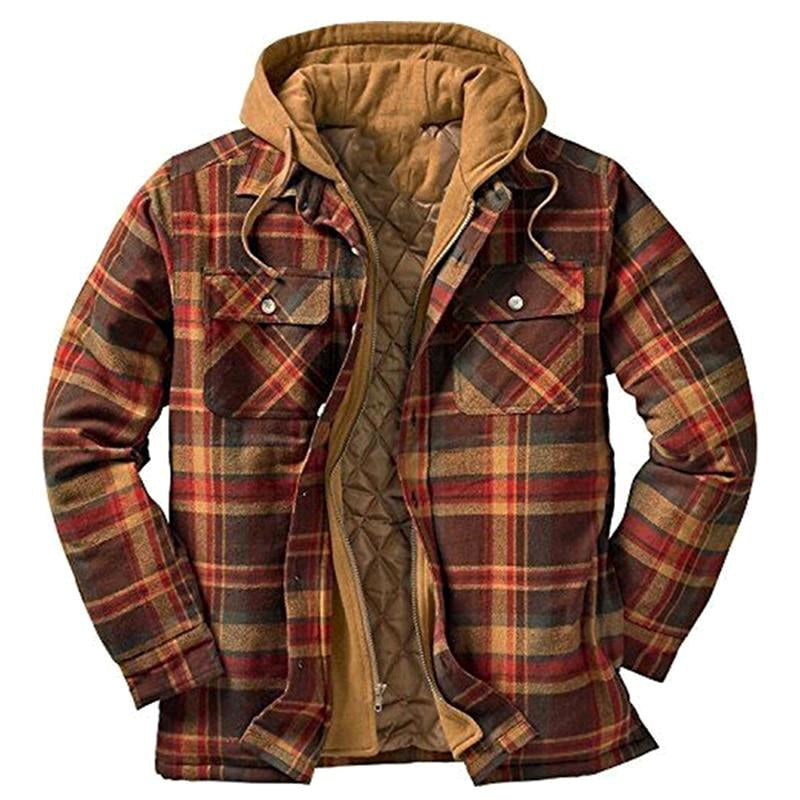 Veste pratique à carreaux style magasin de bricolage