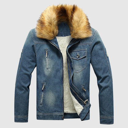 Veste en jean robuste pour homme style tendance