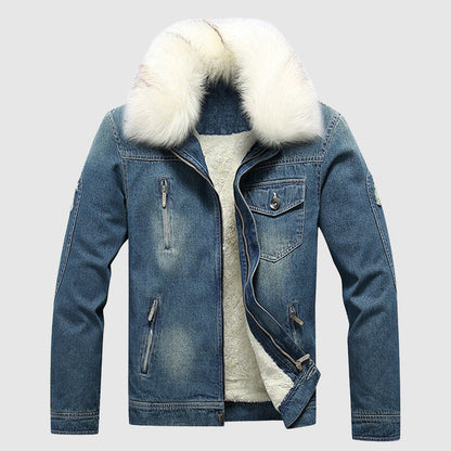 Veste en jean robuste pour homme style tendance