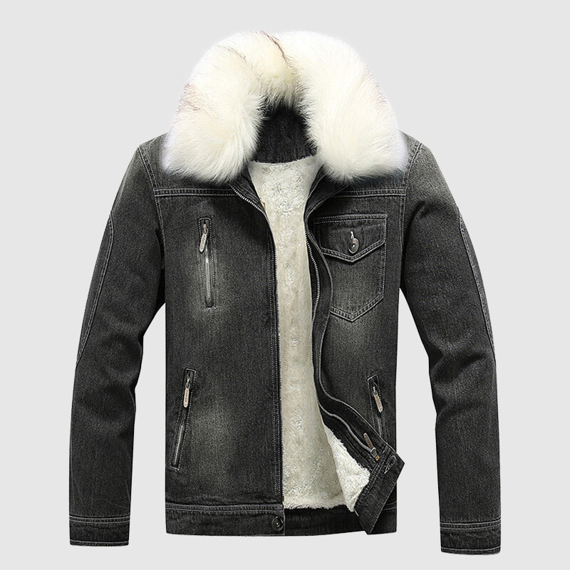 Veste en jean robuste pour homme style tendance