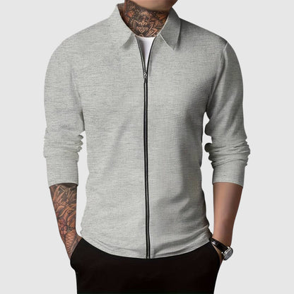 Veste pratique en polaire gaufrée zippée