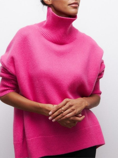 Pull femme Col roulé Doux Moderne