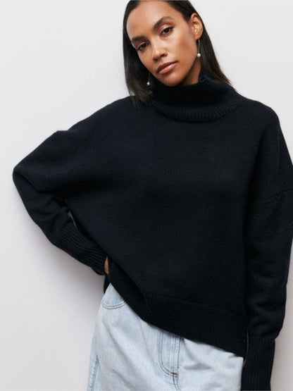 Pull femme Col roulé Doux Moderne