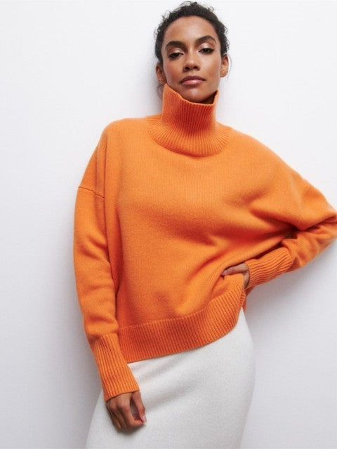Pull femme Col roulé Doux Moderne