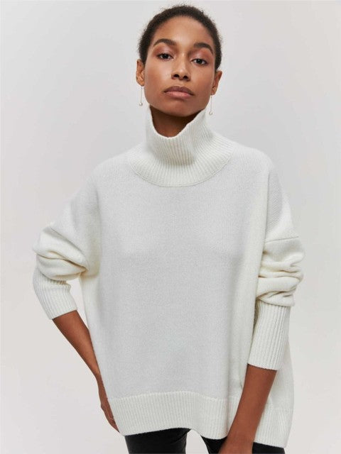 Pull femme Col roulé Doux Moderne