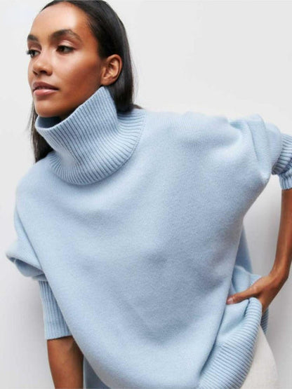 Pull femme Col roulé Doux Moderne