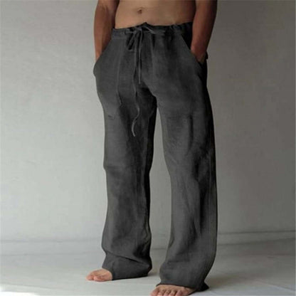 Bequeme Leinenhosen Herren Lockere Fit - IdealeKleiden