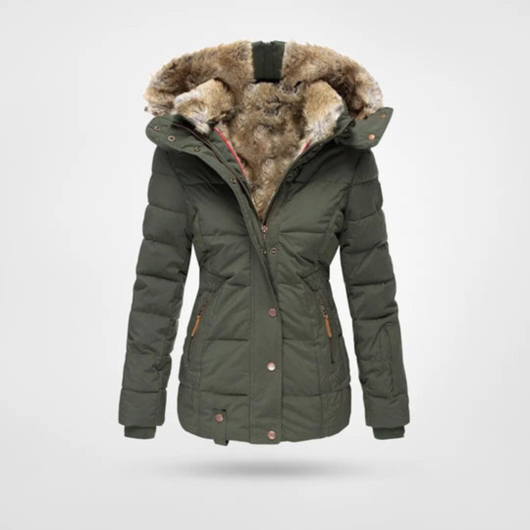 Parka d'hiver matelassé et isolant chaud pour femme