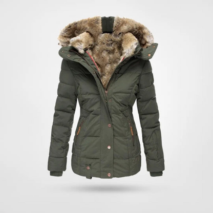 Parka d'hiver matelassé et isolant chaud pour femme