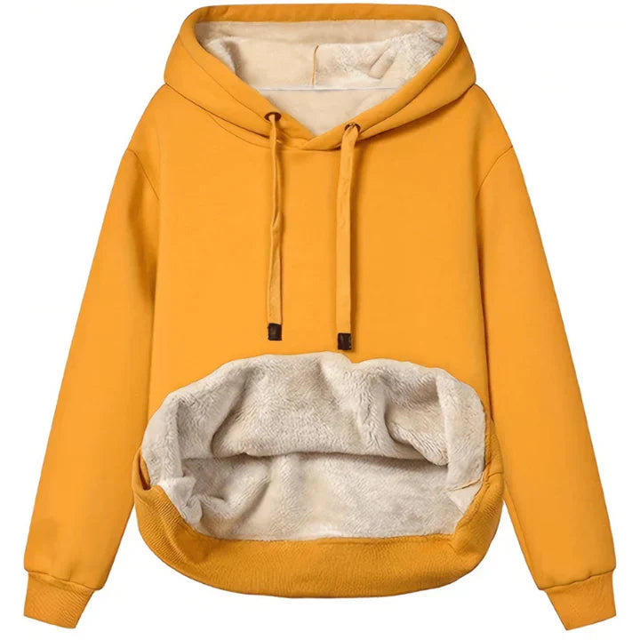 Sweat à capuche en polaire douce, chaud pour l'hiver