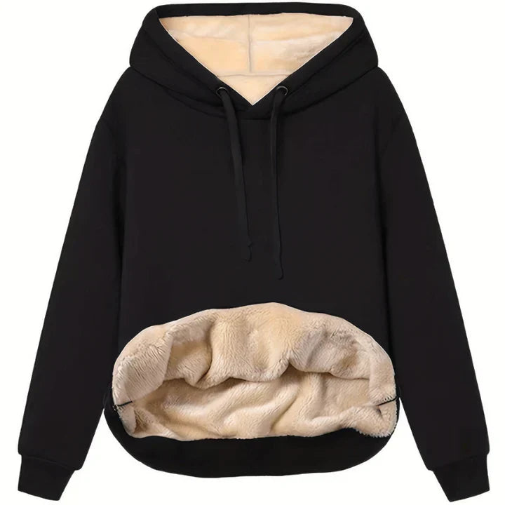Weiches Fleece-Hoodie Warm Winter - IdealeKleiden