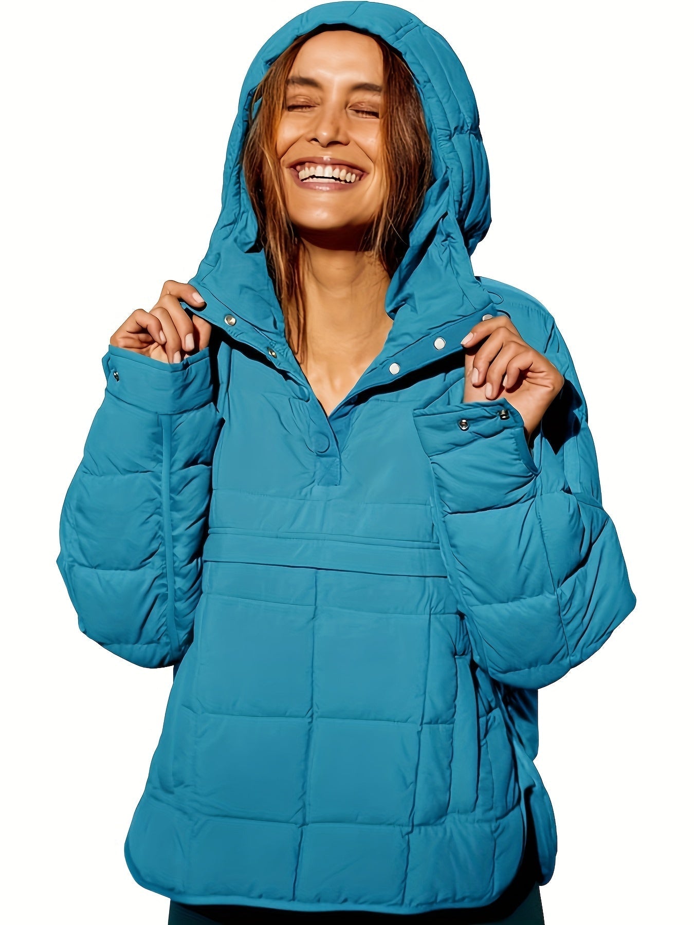 Manteau à Capuche Femme Chaud Moderne Élégant