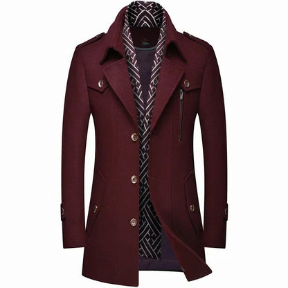 Veste d'hiver homme élégante isolée