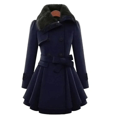 Trench-coat femme végan ceinture élégante