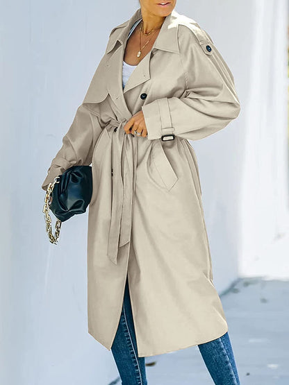Élégant manteau d'hiver long pour femme