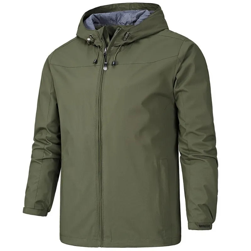 Veste d'extérieur imperméable grise