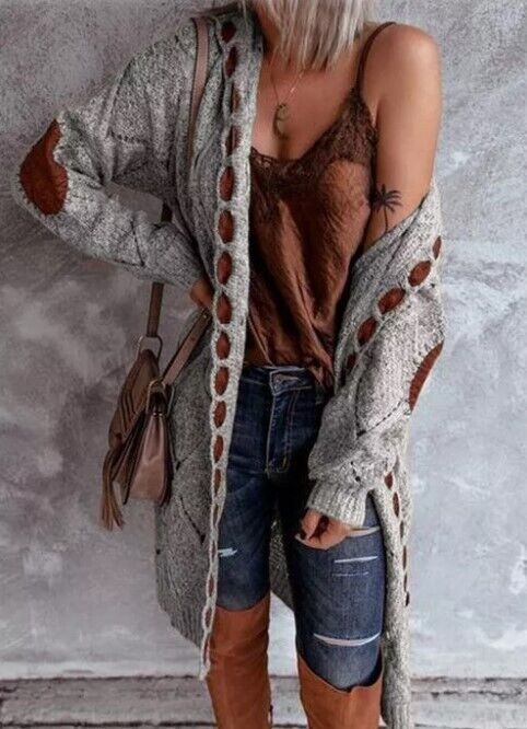 Cardigan long et élégant pour femme
