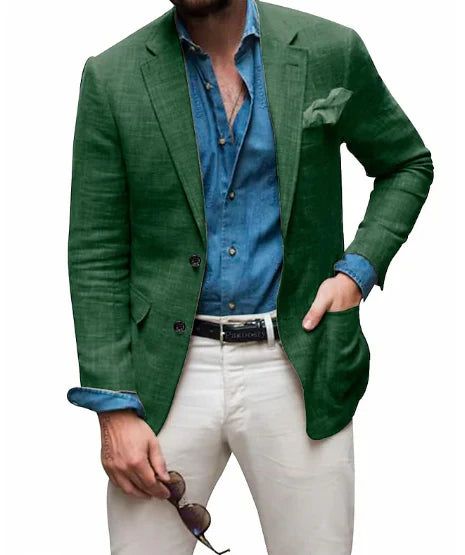 Blazer en lin pour homme élégant mariage