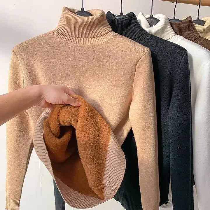 Alpaka Pullover Weich Warm Übergröße - IdealeKleiden