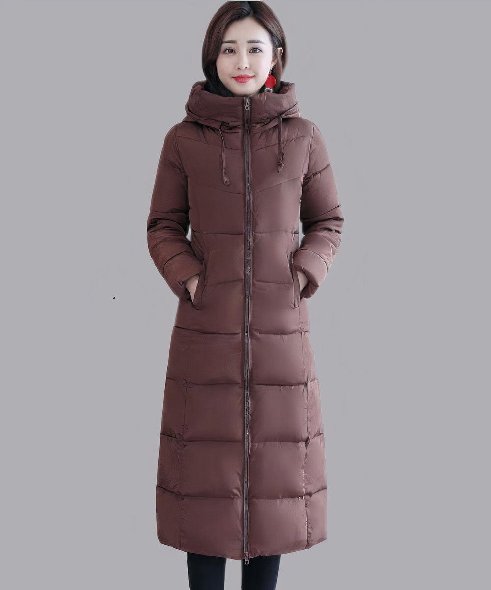Doudoune femme mi-longue chaude