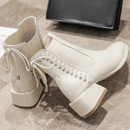 Bottines femme talon bas