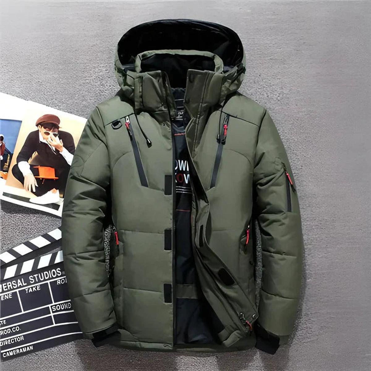 Veste d'hiver chaude avec capuche imperméable