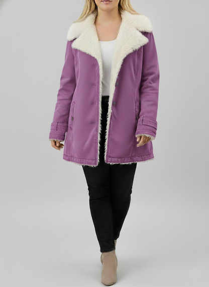 Veste d'hiver femme polaire Sherpa grandes tailles